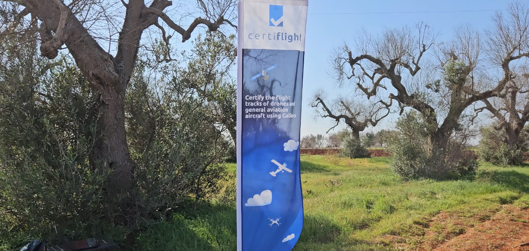 The Certiflight flag on site